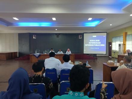 SOSIALISASI KETERBUKAAN INFORMASI PUBLIK MENUJU TRANSPARANSI DESA